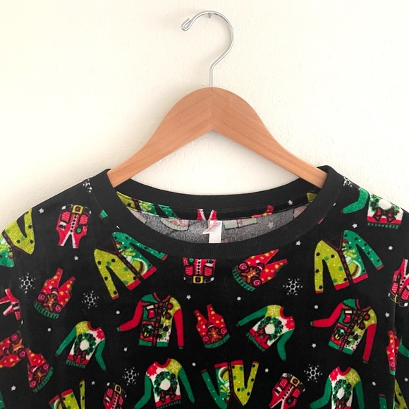 Ugly Christmas Sweater Crop Top - Picture 4 of 10